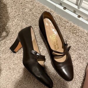 Salvatore Ferragamo Women's Dark Brown Heels